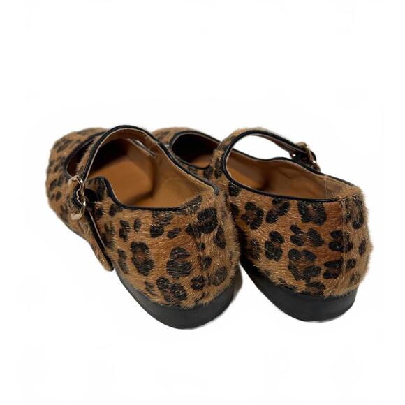 Leopard Print Mary Jane Flats Size 6.5 - Picture 3 of 5